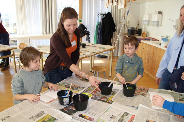 geöffnete Werkstatt: Rorschachbilder herstellen