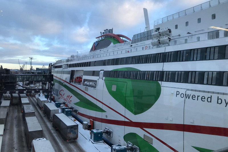 Unsere Fähre für die Überfahrt nach Tallin (Estland)