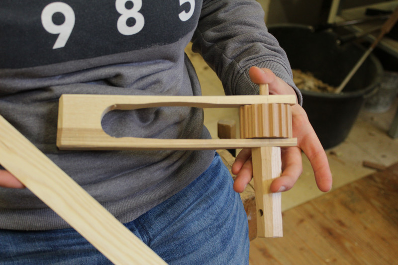 Fast fertig - die Ratsche