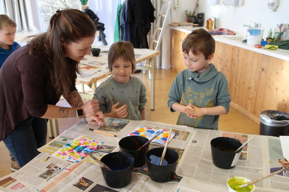 geöffnete Werkstatt: Rorschachbilder herstellen