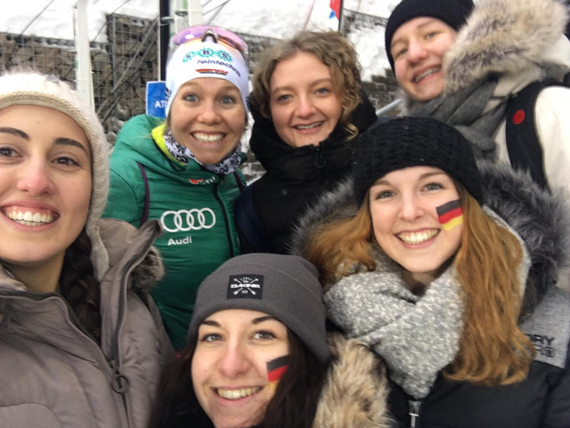 Selfie mit der Deutschen Sandra Ringwald (4. Platz)