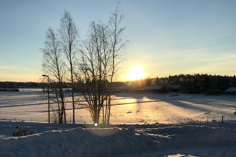 Sonnenuntergang nach der Arbeit