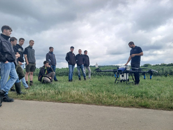 Drohnendemo der Firma Schmidt solutions