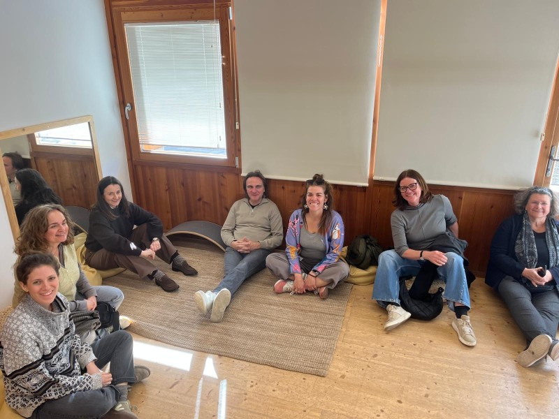 In der Kita in Llubi mit den Kolleg*innen der Antoni-Maura-Schule