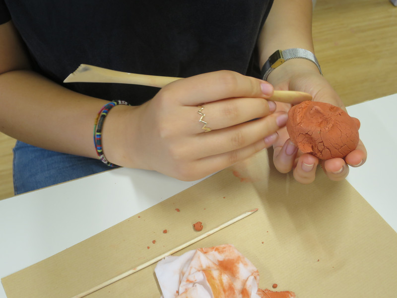 Kunstprojekt: Modellieren eines Kopfes