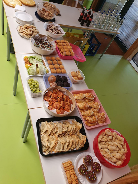 Selbstgemachte Leckereien am Buffet