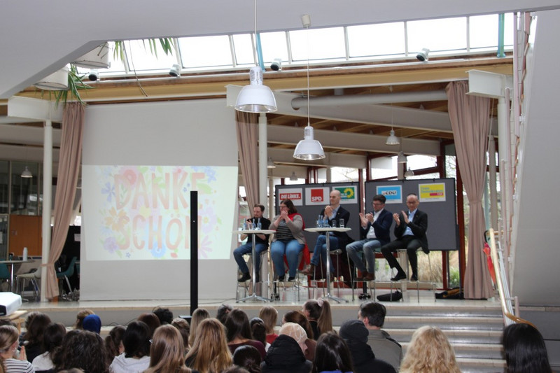 Dankeschön an die Kandidierenden für die Teilnahme an der Podiumsdiskssion